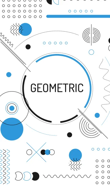 [LINE着せ替え] Geometric Tecnowhite 6の画像1