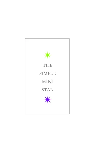 [LINE着せ替え] ザ シンプル ミニ スター 8の画像1