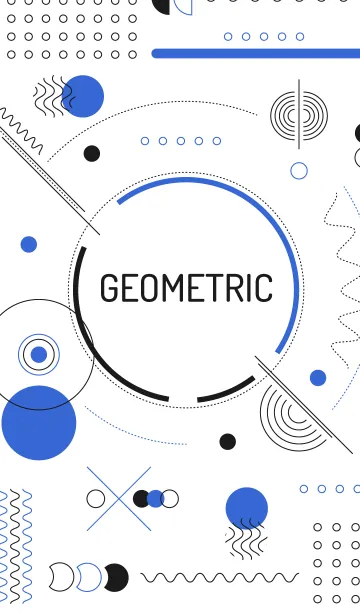 [LINE着せ替え] Geometric Tecnowhite 7の画像1