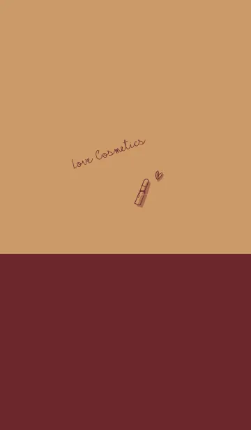 [LINE着せ替え] Love Cosmetics bordeaux corkの画像1
