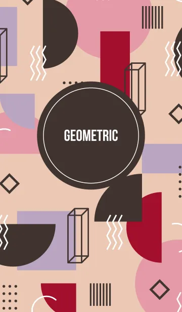 [LINE着せ替え] Geometric Line & Dot 2の画像1