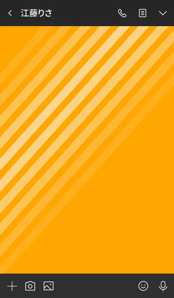 [LINE着せ替え] Diagonal Orangeの画像3