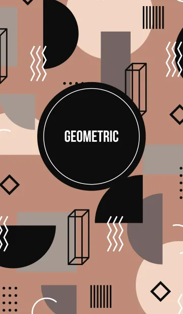 [LINE着せ替え] Geometric Line & Dot 4の画像1