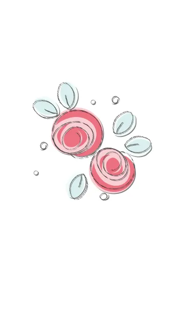 [LINE着せ替え] Cute rose theme 82の画像1