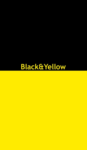 [LINE着せ替え] シンプル 黄色と黒 ロゴ無し No.9-5の画像1