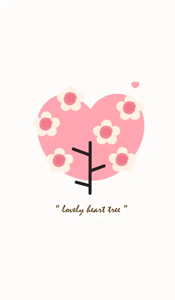 [LINE着せ替え] Lovey heart tree with lovely flower 23の画像1