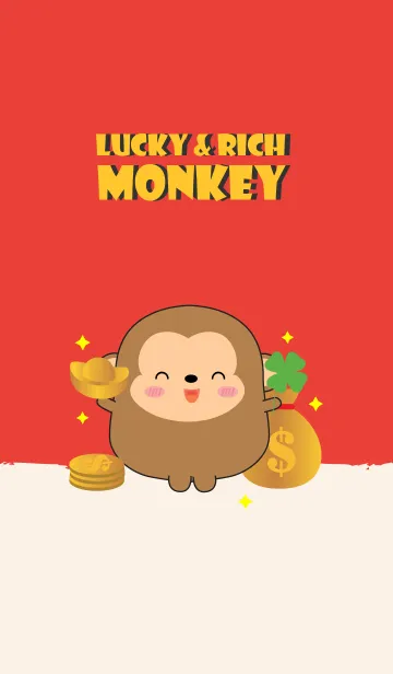 [LINE着せ替え] Lucky & Rich Monkey (jp)の画像1