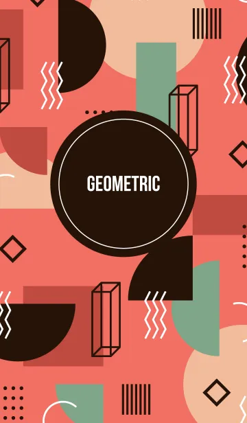 [LINE着せ替え] Geometric Line & Dot 8の画像1