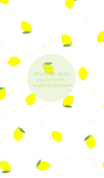 [LINE着せ替え] Lemon pattern / yellowgreenの画像1