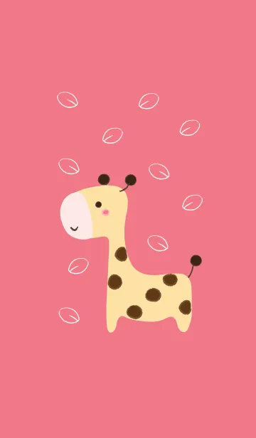 [LINE着せ替え] Cute giraffe (Crayon version) 9の画像1