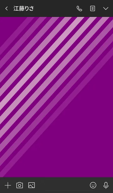 [LINE着せ替え] Diagonal Purpleの画像3