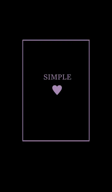 [LINE着せ替え] 大人のシンプルハート =purple black=の画像1