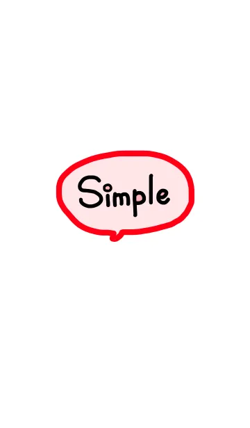 [LINE着せ替え] simple《赤》の画像1