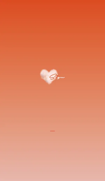 [LINE着せ替え] 赤 : 空とサイン文字の画像1