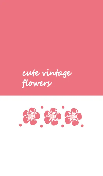 [LINE着せ替え] Cute vintage flower 20 :)の画像1