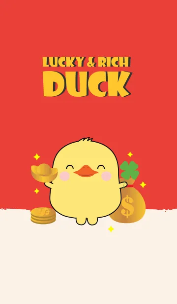 [LINE着せ替え] Lucky & Rich Duck (jp)の画像1