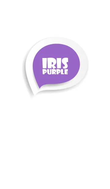 [LINE着せ替え] Iris Purple Button In White (jp)の画像1