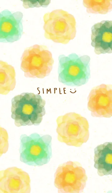 [LINE着せ替え] 水彩カラフルお花22の画像1