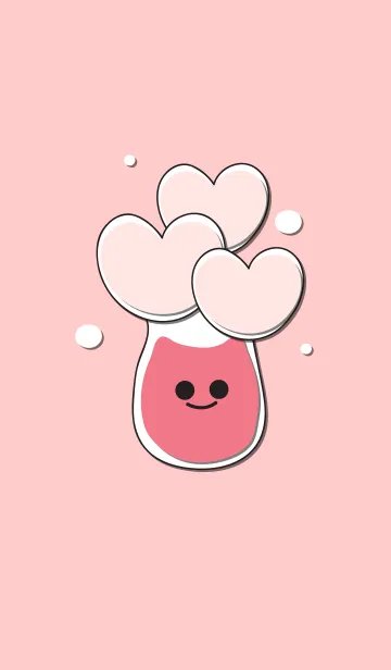 [LINE着せ替え] Heart flower in the smily vase 15の画像1