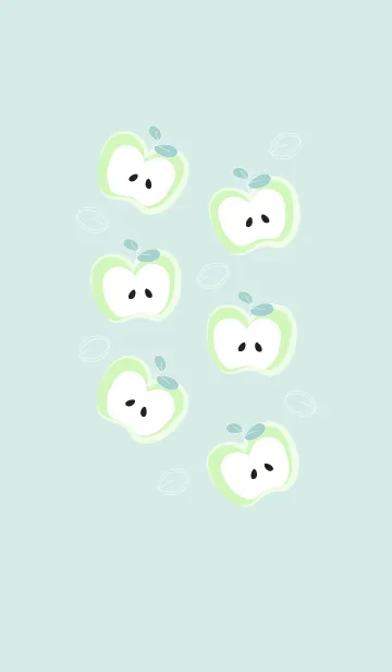 [LINE着せ替え] Yummy apples theme 52 :)の画像1