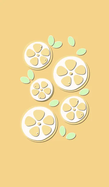 [LINE着せ替え] Sliced lemon theme 34の画像1