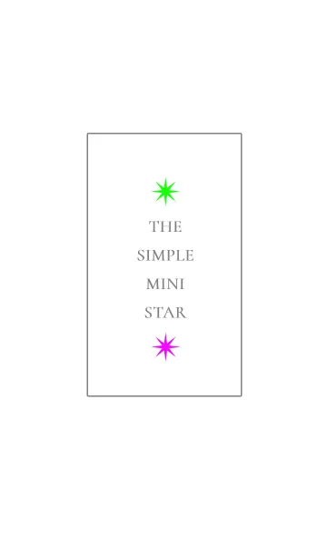 [LINE着せ替え] ザ シンプル ミニ スター 9の画像1