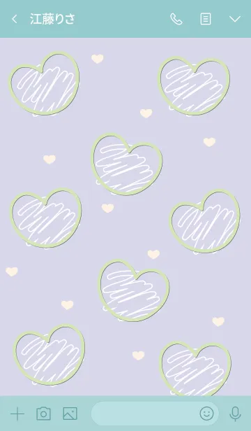 [LINE着せ替え] Sweet mini heart 66の画像3