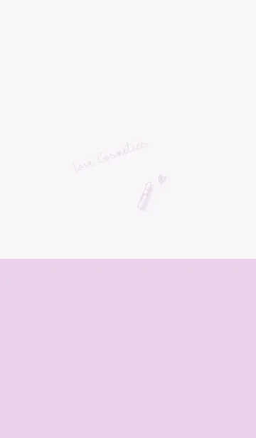 [LINE着せ替え] Love Cosmetics lilac pinkの画像1