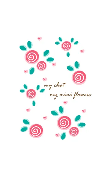 [LINE着せ替え] My chat my mini flowersの画像1