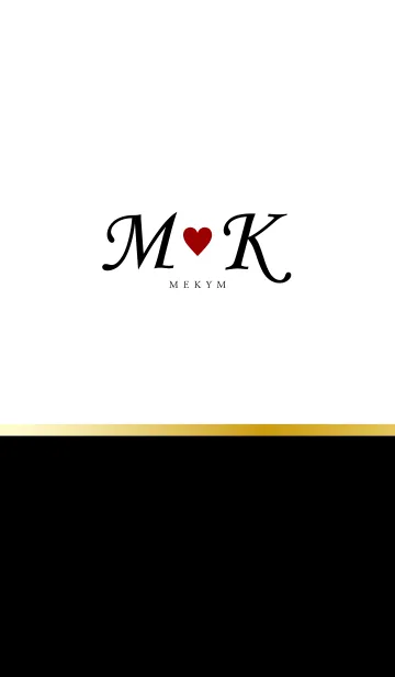 [LINE着せ替え] Initial M&K -LOVE-の画像1