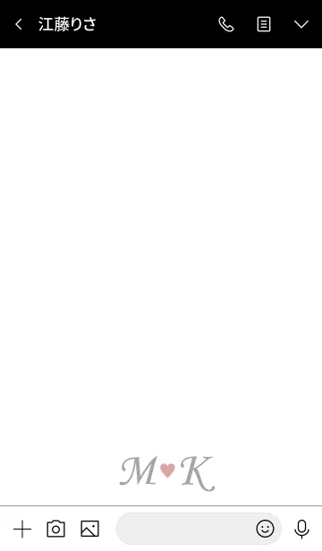 [LINE着せ替え] Initial M&K -LOVE-の画像3