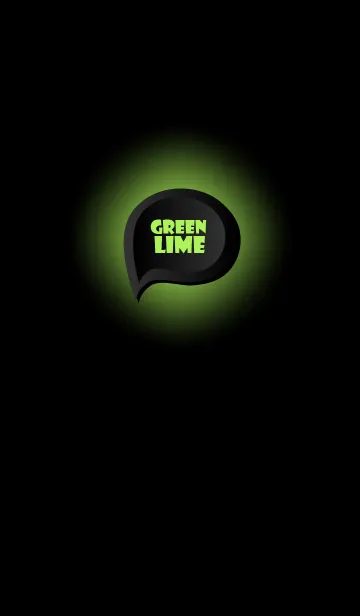 [LINE着せ替え] Lime Green Button In Black (jp)の画像1