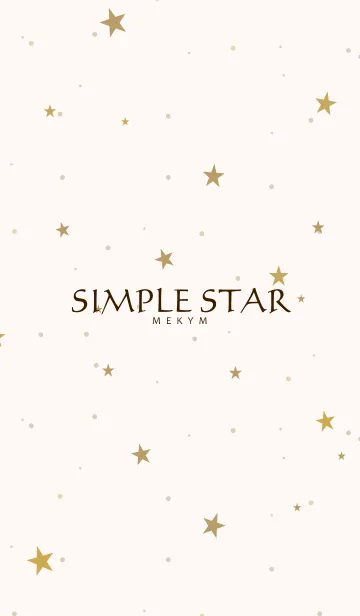 [LINE着せ替え] SIMPLE STAR -NATURAL YELLOW- 13の画像1