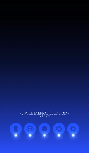 [LINE着せ替え] - SIMPLE ETERNAL BLUE LIGHT -の画像1