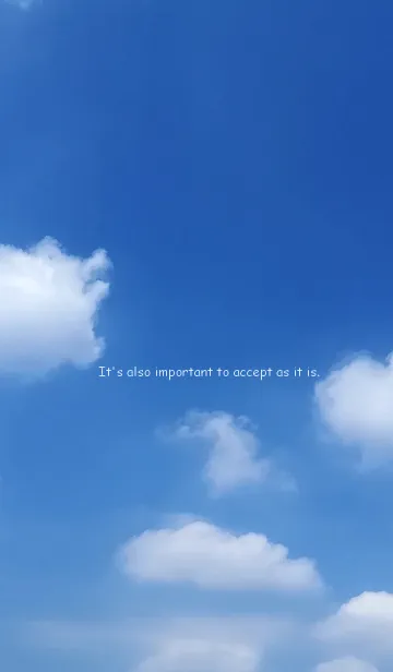 [LINE着せ替え] ありのままを受け入れるのも大事。の画像1