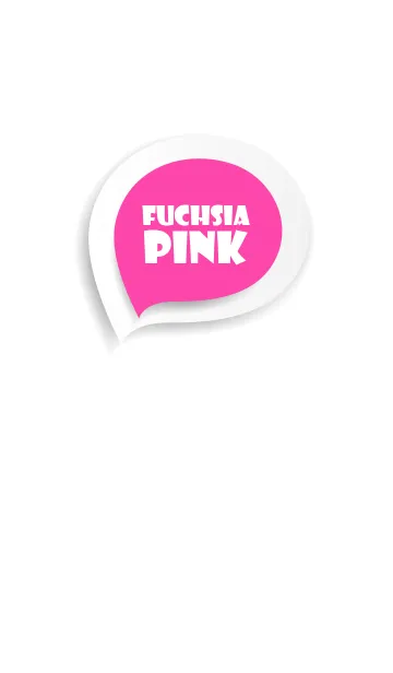 [LINE着せ替え] Fuscia Pink Button In White (jp)の画像1