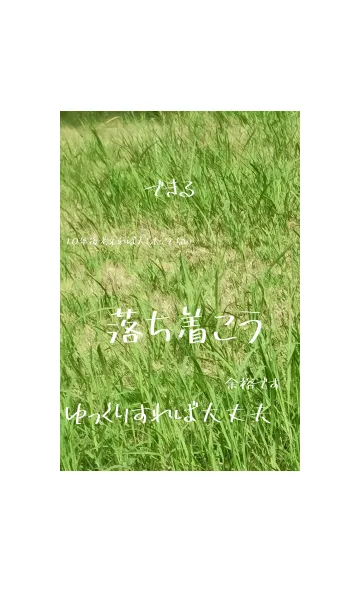 [LINE着せ替え] 落ち着こうの画像1