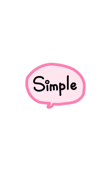 [LINE着せ替え] simple《桃色》の画像1