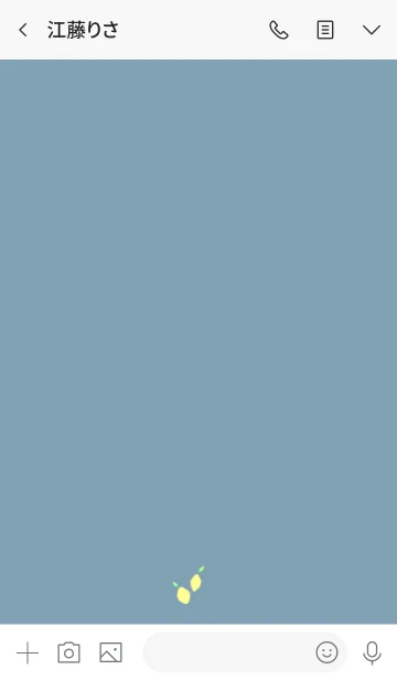 [LINE着せ替え] れもん / しんぷる / くすみブルーの画像3