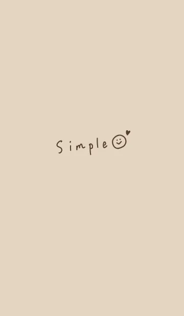 [LINE着せ替え] simple brown and beige シンプルの画像1
