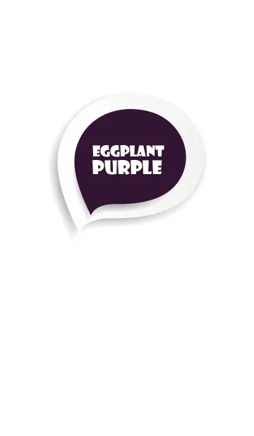 [LINE着せ替え] Eggplant Purple Button In White (jp)の画像1