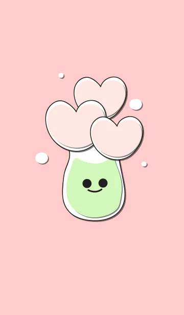 [LINE着せ替え] Heart flower in the smily vase 16の画像1