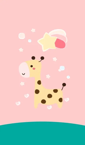 [LINE着せ替え] Cute giraffe 76 ^^の画像1