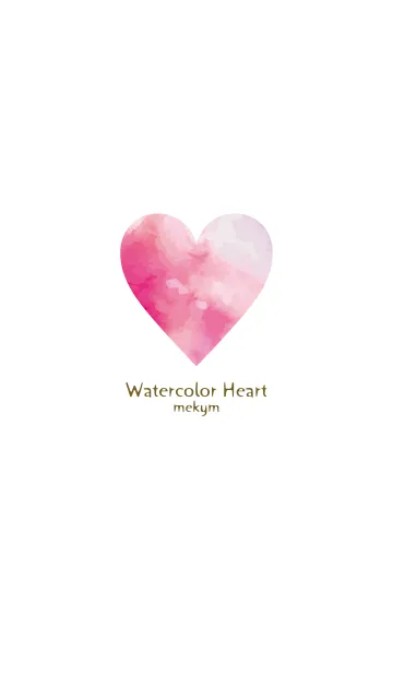 [LINE着せ替え] Watercolor Heart -SIMPLE- 3の画像1