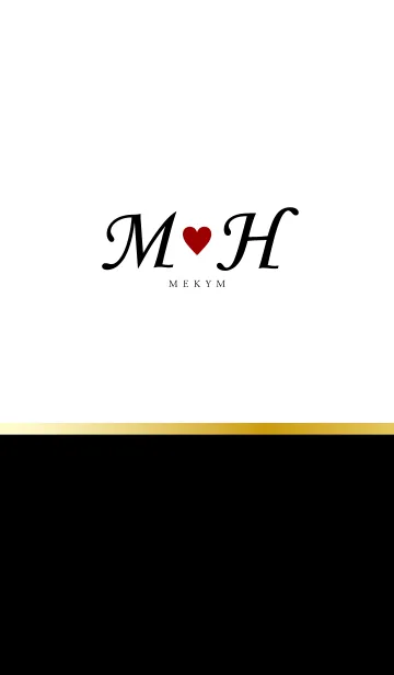 [LINE着せ替え] Initial M&H -LOVE-の画像1