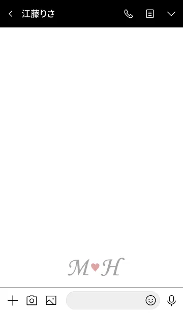 [LINE着せ替え] Initial M&H -LOVE-の画像3