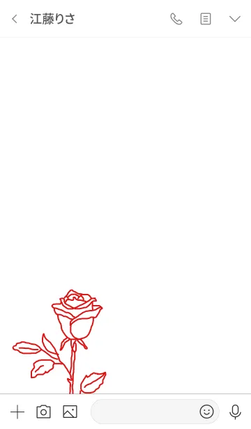 [LINE着せ替え] #flower* rose (red)の画像3