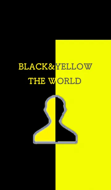 [LINE着せ替え] BLACK to YELLOW クールな着せ替えの画像1