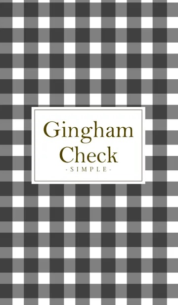 [LINE着せ替え] Gingham Check Black 15 -MEKYM-の画像1