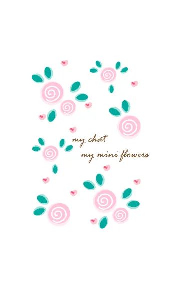 [LINE着せ替え] My chat my mini flowers 2の画像1